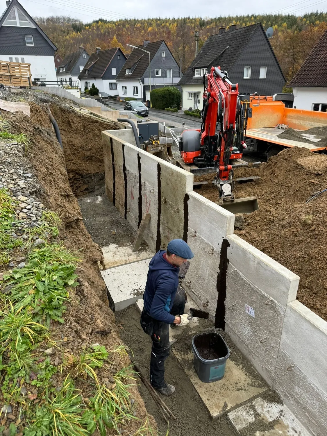 Hans Werner Meyer GmbH - Tiefbauunternehmen - Mauerbau